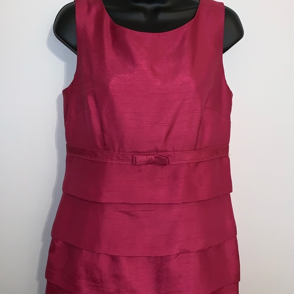 KIM ROGERS FUSCHIA SHIFT DRESS SIZE 8 - Picture 2 of 3